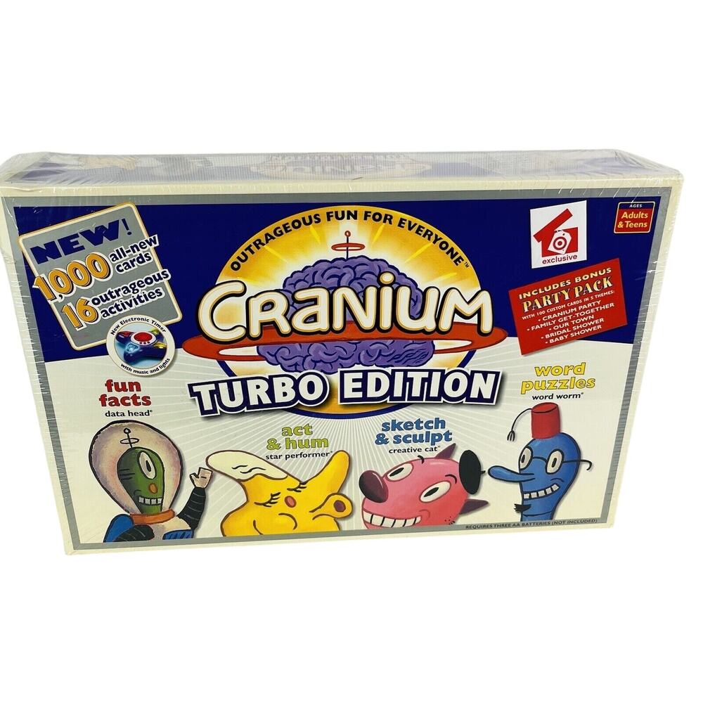 2004 Cranium Turbo Edition Family‎ Board Game Adult & Teen Fun Facts